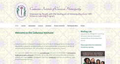 Desktop Screenshot of homeopathytraining.org